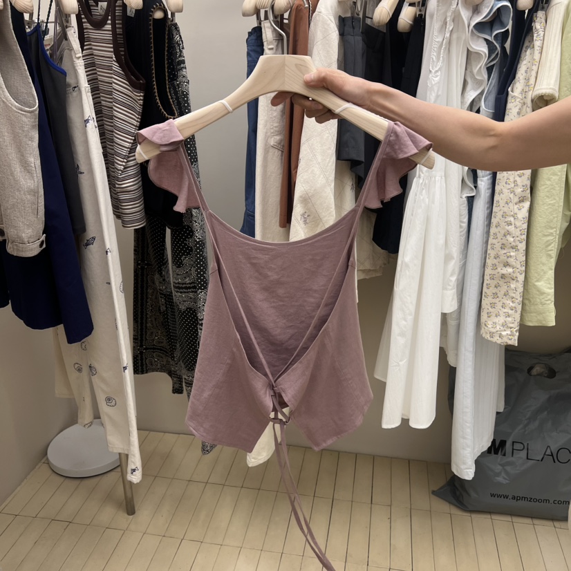 THEPLAN東大門實拍女士新品推薦時尚休閑26春夏吊帶背心緞THE PLAN吊帶/背心