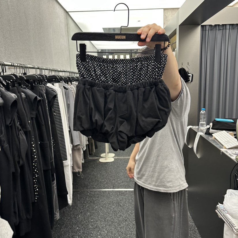 NUEUN韓國代購女裝新品休閑人氣職業真品26春夏熱賣時尚短褲NUEUN/SEEOT短褲圖色2