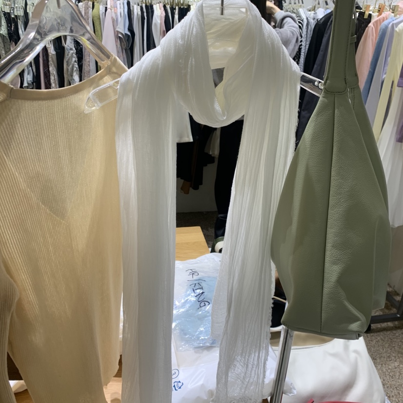 LE MASTERPLACE東大門代購女士新款26春夏時尚圍巾披肩圍巾Le masterpiece圍巾/披肩圖色1