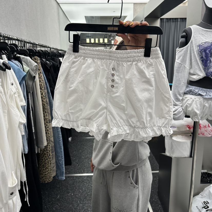 NUEUN韓國直郵女士新款人氣26春夏職業推薦時尚26夏季短褲NUEUN/SEEOT短褲圖色1