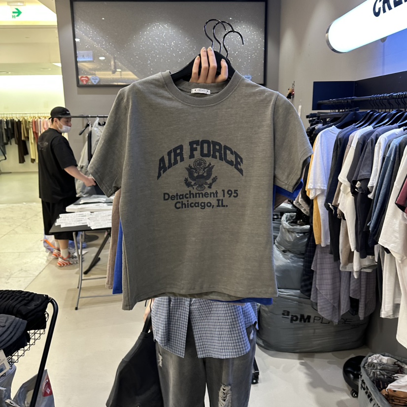 CREDITO韓國代購女士新品26春夏熱賣時尚休閑職業人氣T恤CREDITOT恤圖色1