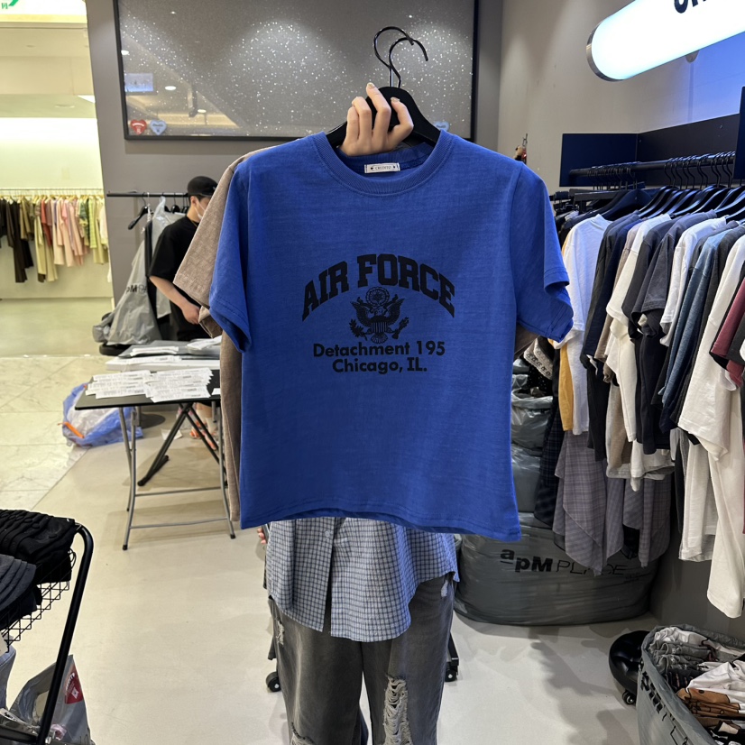 CREDITO韓國代購女士新品26春夏熱賣時尚休閑職業人氣T恤CREDITOT恤圖色2