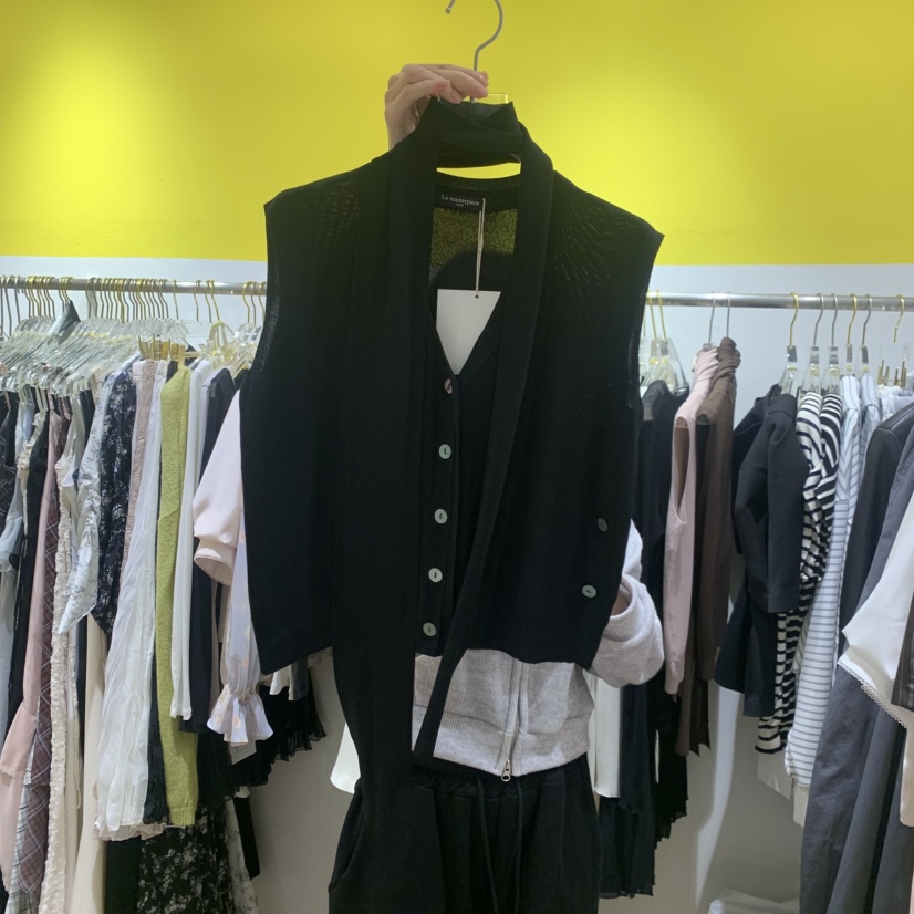 LE MASTERPLACE東大門實拍女裝新品時尚推薦熱賣馬甲含脖帶Le masterpiece馬甲圖色4