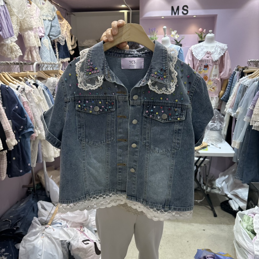 MS韓國直郵女裝新品熱賣時尚休閑人氣26春夏職業真品夾克MS夾克圖色1