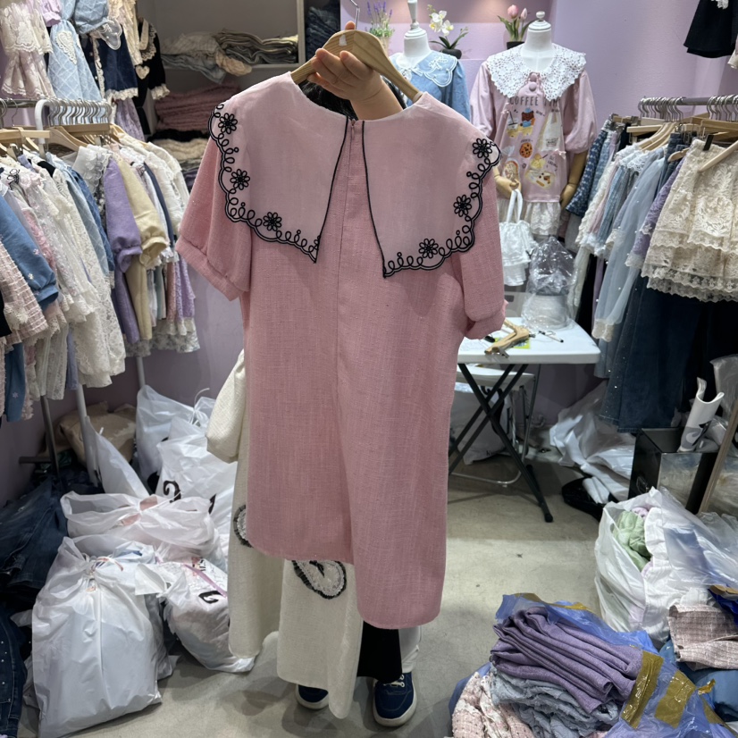 MS韓國直郵實拍女裝新款時尚人氣休閑職業推薦熱賣連衣裙MS連衣裙