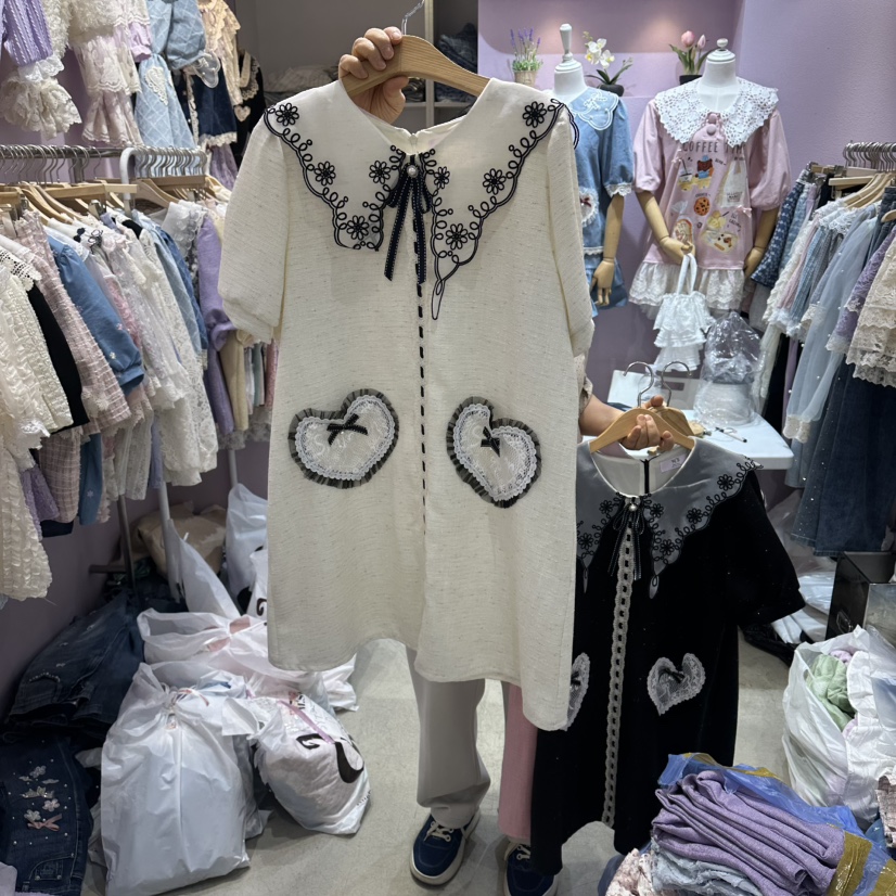 MS韓國直郵實拍女裝新款時尚人氣休閑職業推薦熱賣連衣裙MS連衣裙圖色1