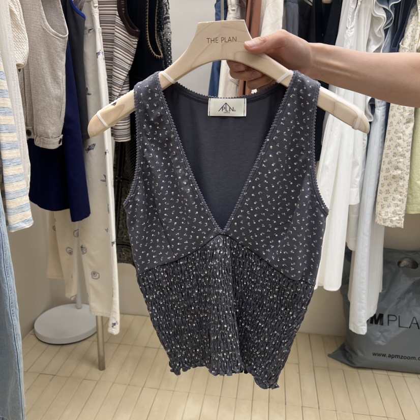 THEPLAN韓國東大門直郵女士新款熱賣時尚26夏季推薦吊帶背心THE PLAN吊帶/背心圖色1