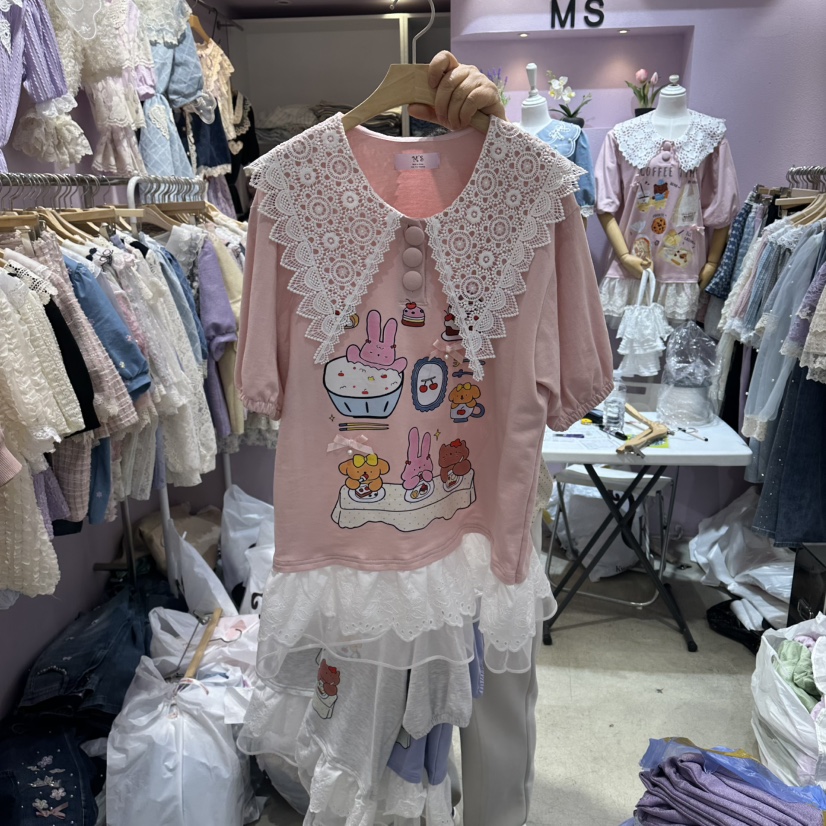 MS韓國代購女裝新款休閑人氣真品26春夏熱賣職業推薦時尚T恤MST恤圖色1