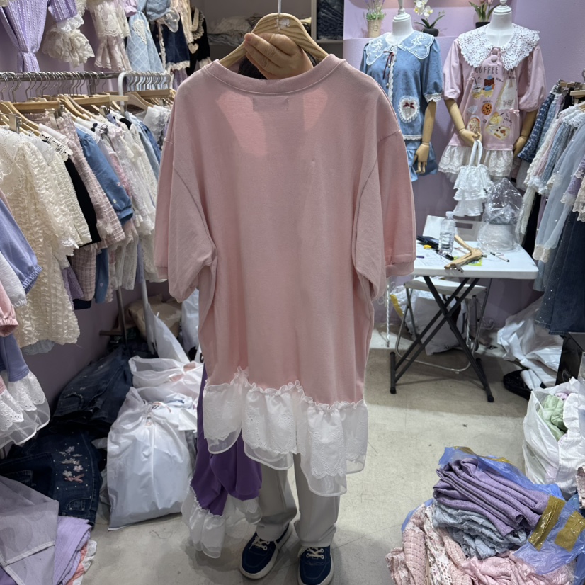 MS韓國東大門直郵女士新品時尚26夏季人氣職業休閑推薦T恤MST恤