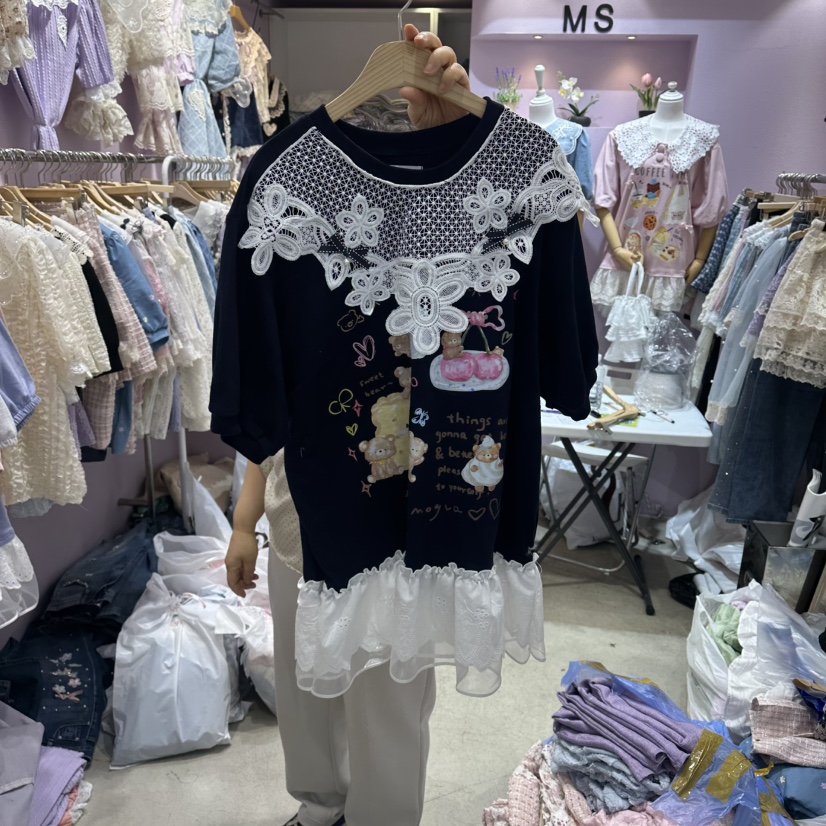 MS韓國東大門直郵女士新品時尚26夏季人氣職業休閑推薦T恤MST恤圖色3