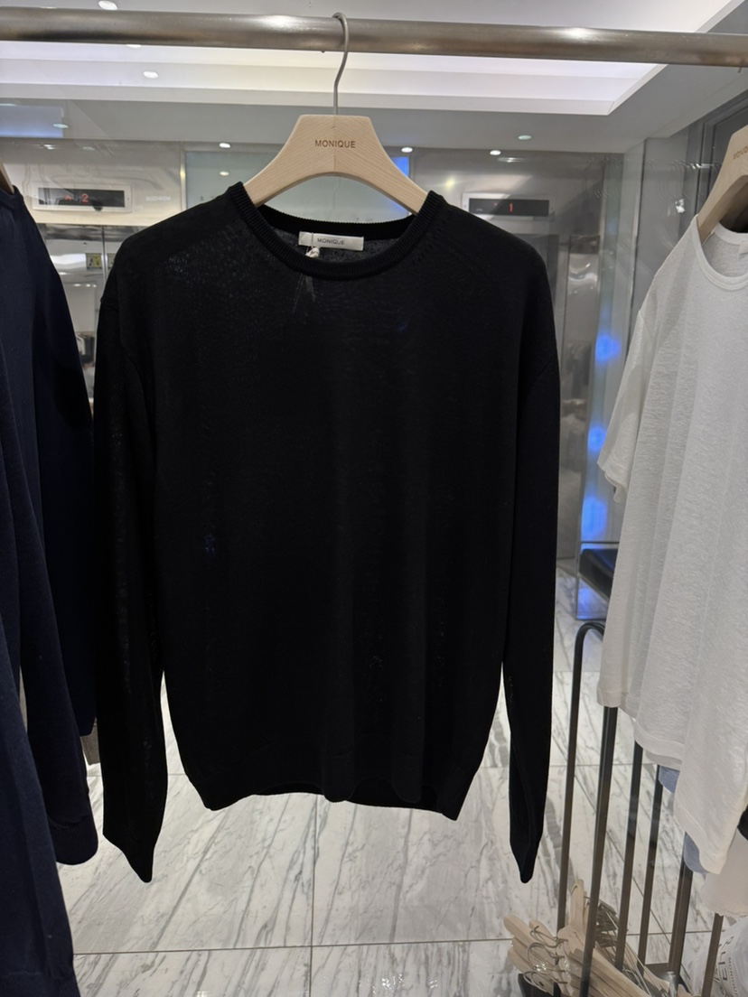 MONIQUE韓國代購女裝新款時尚26春夏人氣推薦針織衫亞麻圓領MONIQUE針織衫圖色4