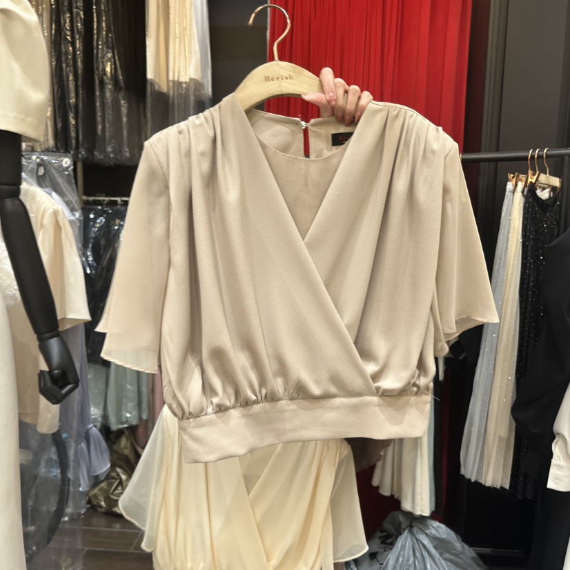 HERISH東大門實拍女裝新品26春夏休閑真品襯衫蕾絲衫雪紡Haute-Herish-Q襯衫/蕾絲衫圖色2