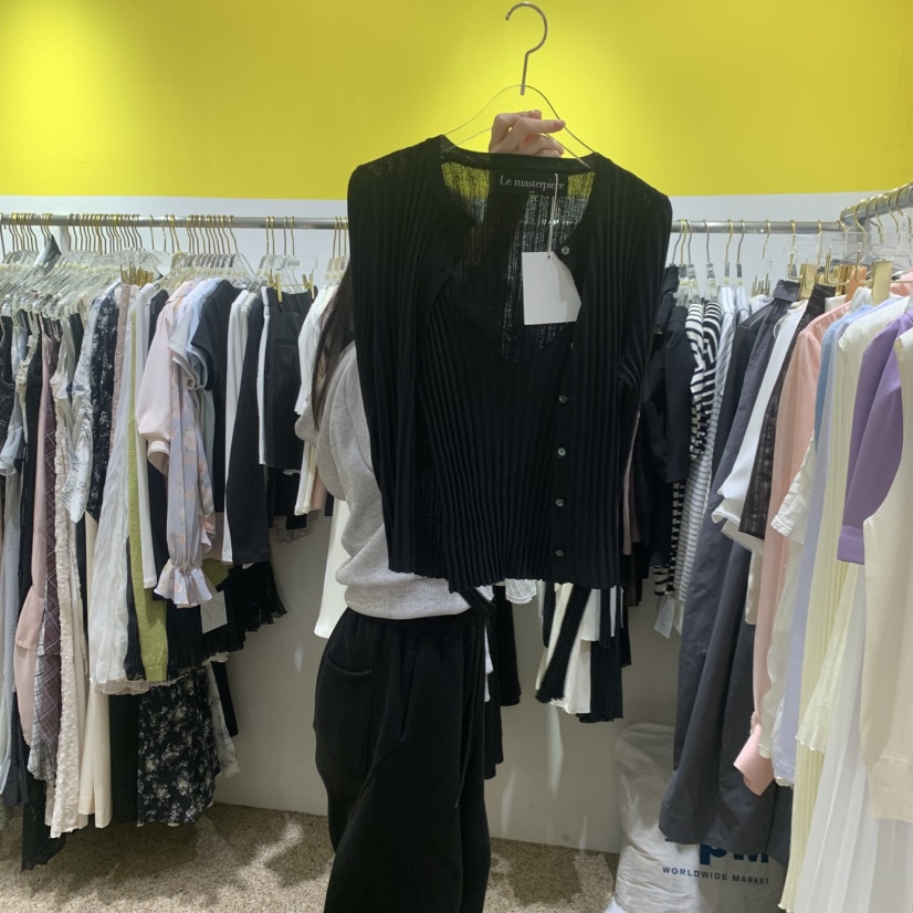 LE MASTERPLACE韓國代購女士新款休閑熱賣人氣套裝蕾絲羅紋Le masterpiece套裝圖色2