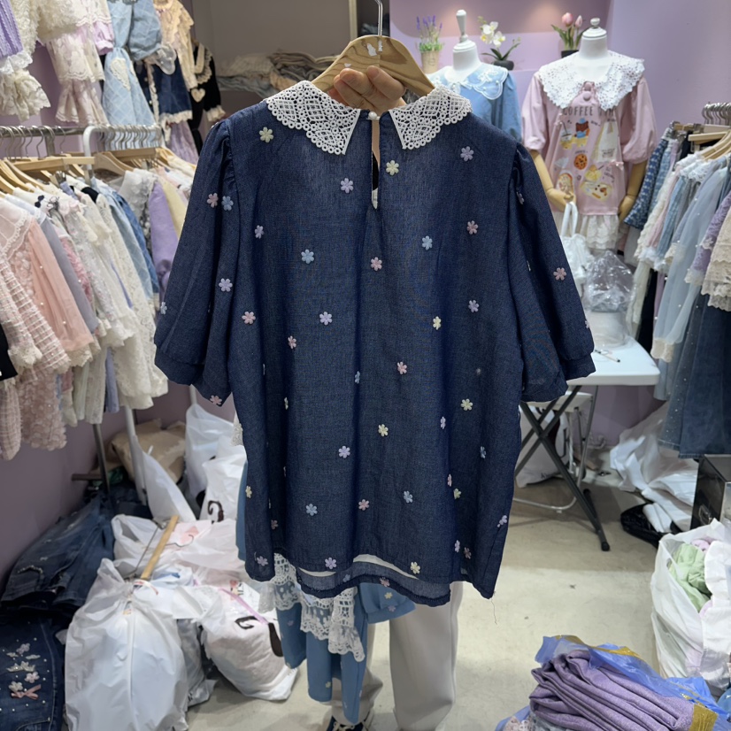 MS東大門代購女裝新品熱賣時尚推薦人氣26春夏襯衫蕾絲衫MS襯衫/蕾絲衫