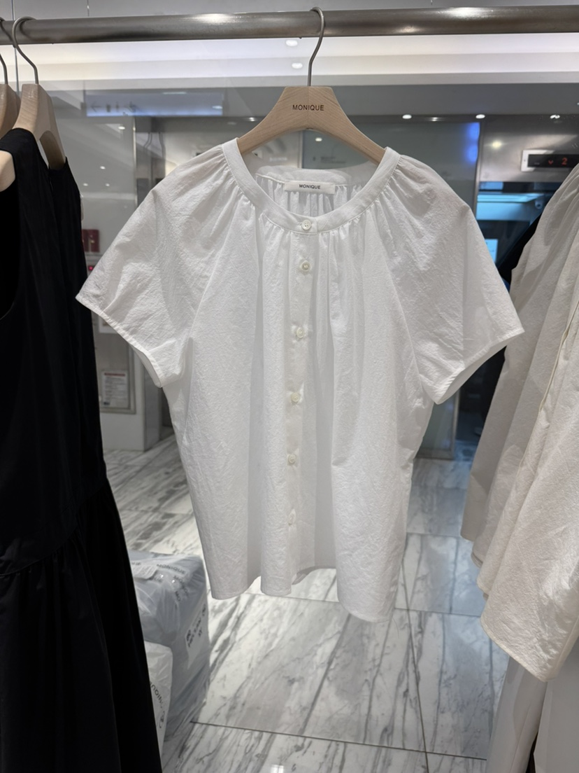 MONIQUE韓國直郵實拍女士新款時尚推薦熱賣休閑襯衫蕾絲衫MONIQUE襯衫/蕾絲衫圖色1