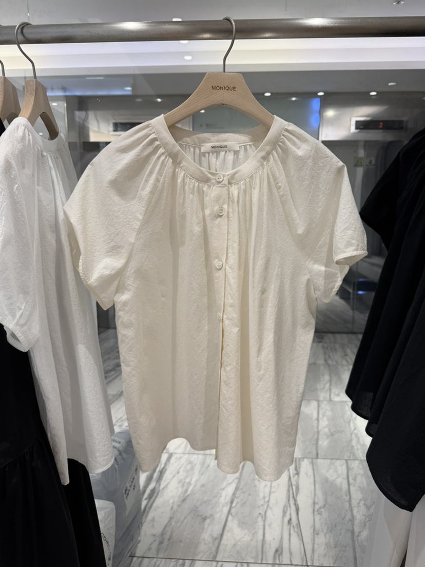 MONIQUE韓國直郵實拍女士新款時尚推薦熱賣休閑襯衫蕾絲衫MONIQUE襯衫/蕾絲衫圖色2