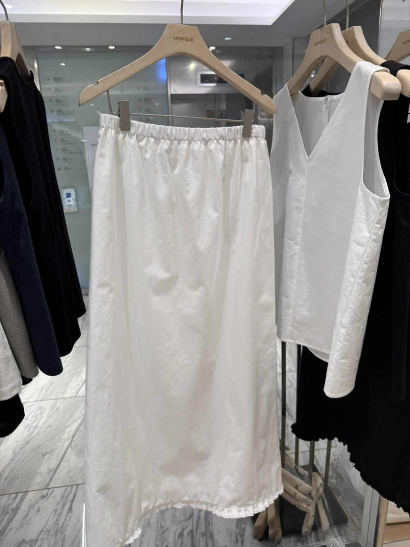 MONIQUE韓國代購女士新款時尚26春夏人氣推薦26夏季長裙亞麻MONIQUE長裙圖色1