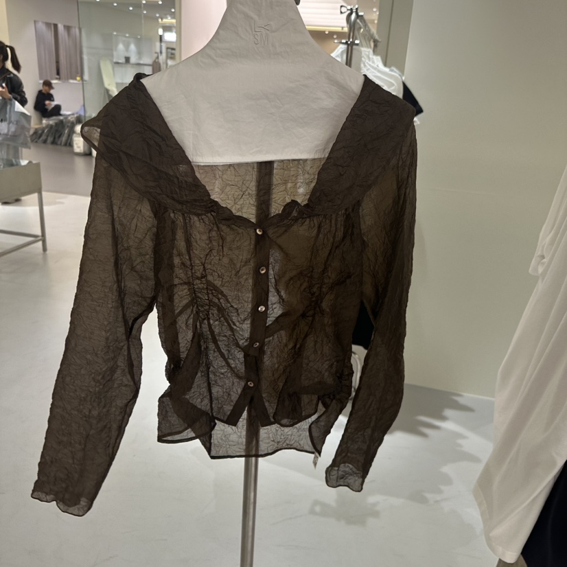 LOVE YOU SO MUCH/MORE THAN YESTERDAY韓國直郵女裝新款26夏季襯衫蕾絲衫不含內搭LYSM/MORE THAN YESTERDAY襯衫/蕾絲衫圖色2