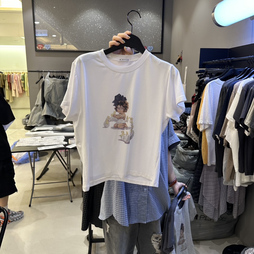 CREDITO東大門代購女士新品職業推薦休閑真品時尚26春夏T恤CREDITOT恤圖色1