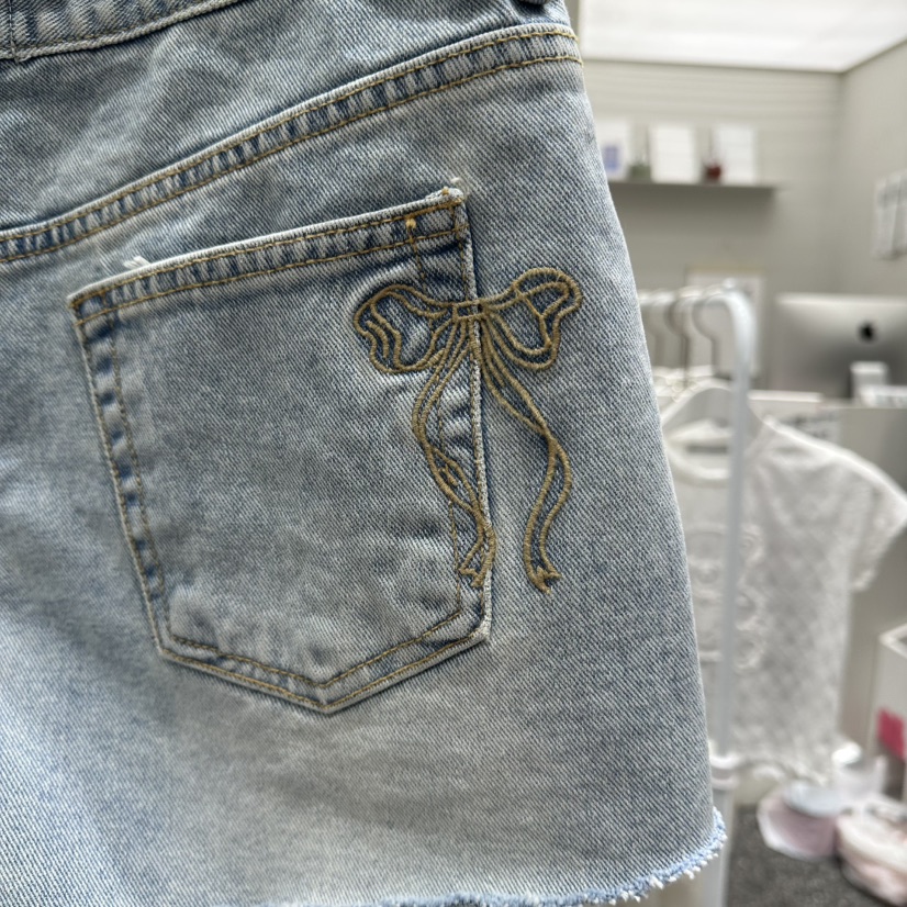 VINTAGE 888韓國直郵實拍女裝新品推薦熱賣休閑短褲絲帶VINTAGE888/TRIPLE EIGHT短褲