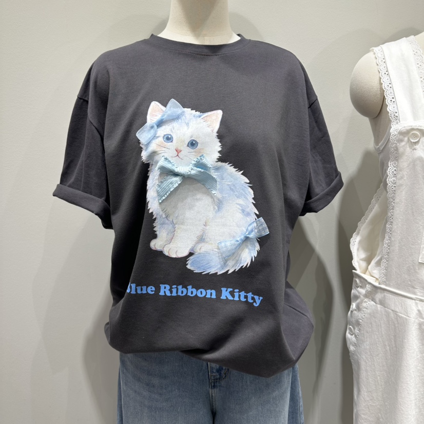 VINTAGE 888韓國直郵女裝新品26春夏真品時尚推薦休閑T恤VINTAGE888/TRIPLE EIGHTT恤圖色2