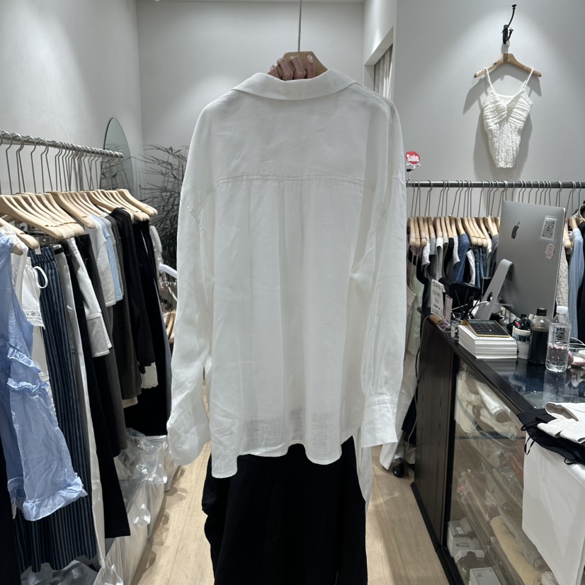 DDAY韓國直郵實拍女裝新品26春夏推薦休閑襯衫蕾絲衫亞麻布DDAY襯衫/蕾絲衫