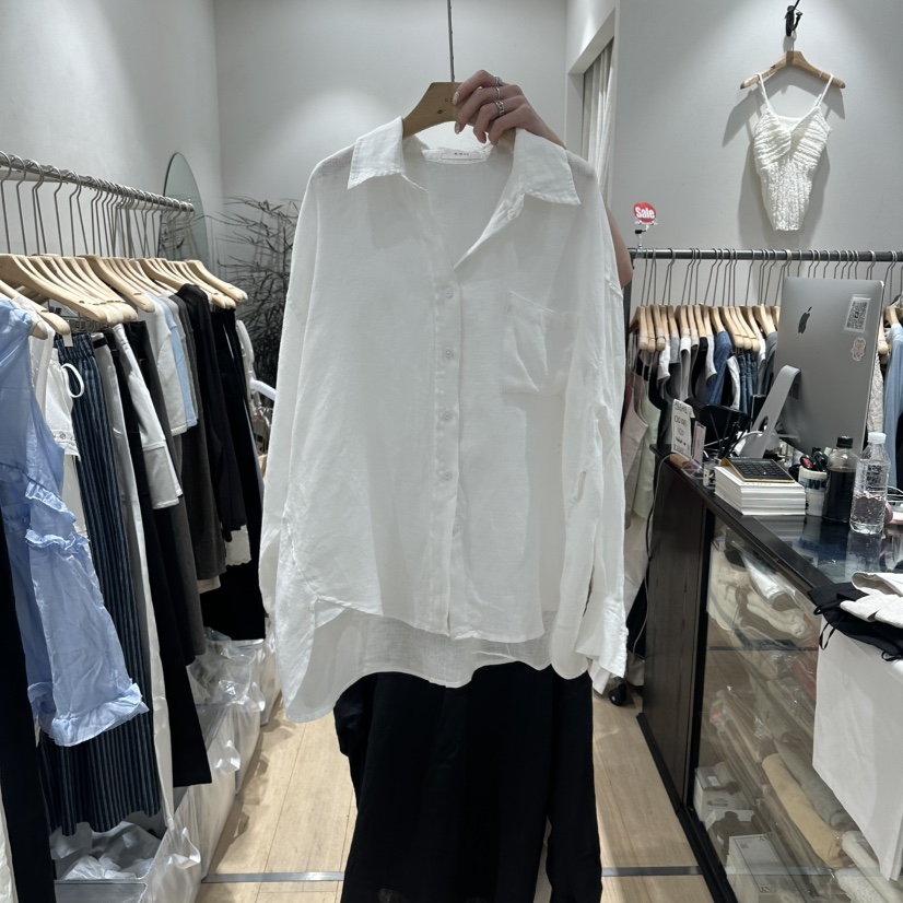 DDAY韓國直郵實拍女裝新品26春夏推薦休閑襯衫蕾絲衫亞麻布DDAY襯衫/蕾絲衫圖色1