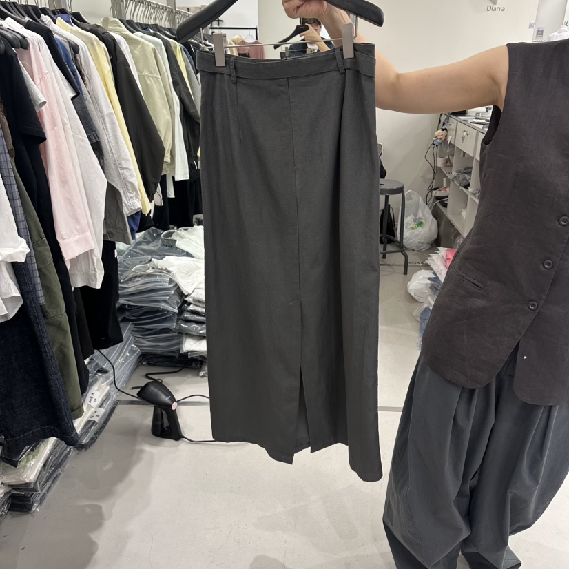 DIARRA韓國直郵女士新款職業推薦熱賣時尚人氣長裙含腰帶DIARRA長裙