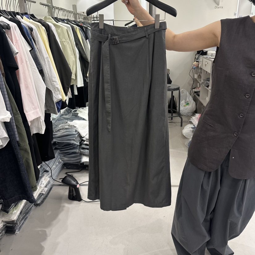 DIARRA韓國直郵女士新款職業推薦熱賣時尚人氣長裙含腰帶DIARRA長裙圖色2