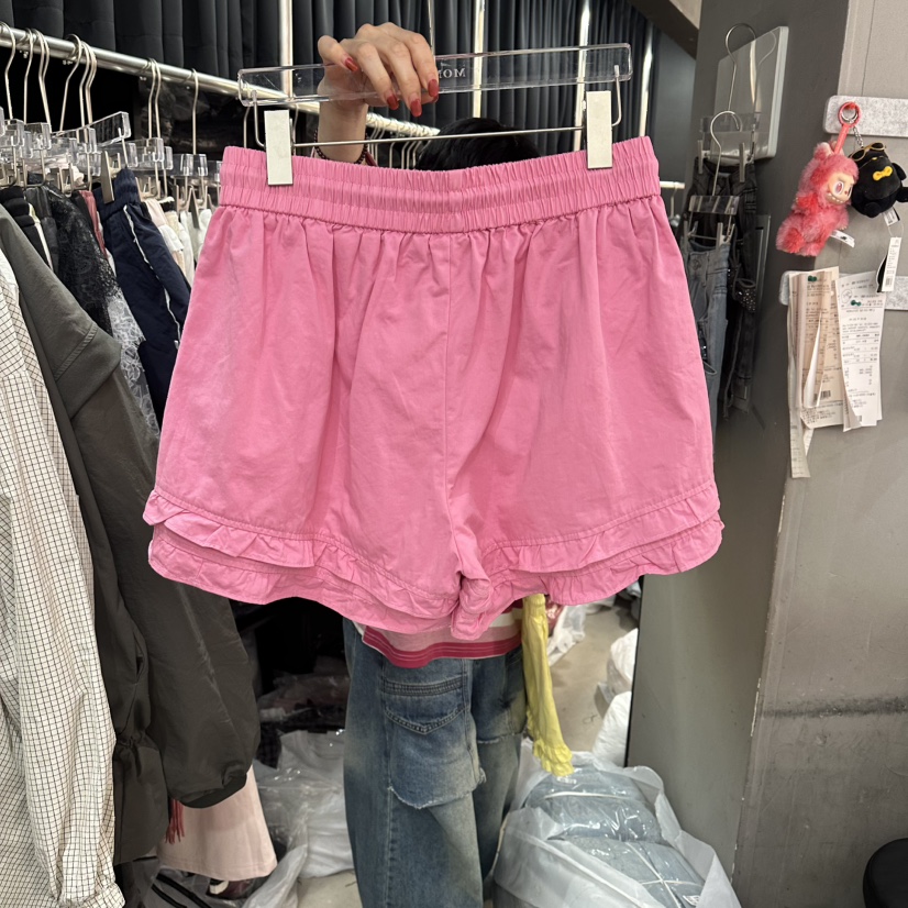 MOMAZU東大門實拍韓國女士新款職業熱賣時尚人氣短褲荷葉邊MOMAZU短褲