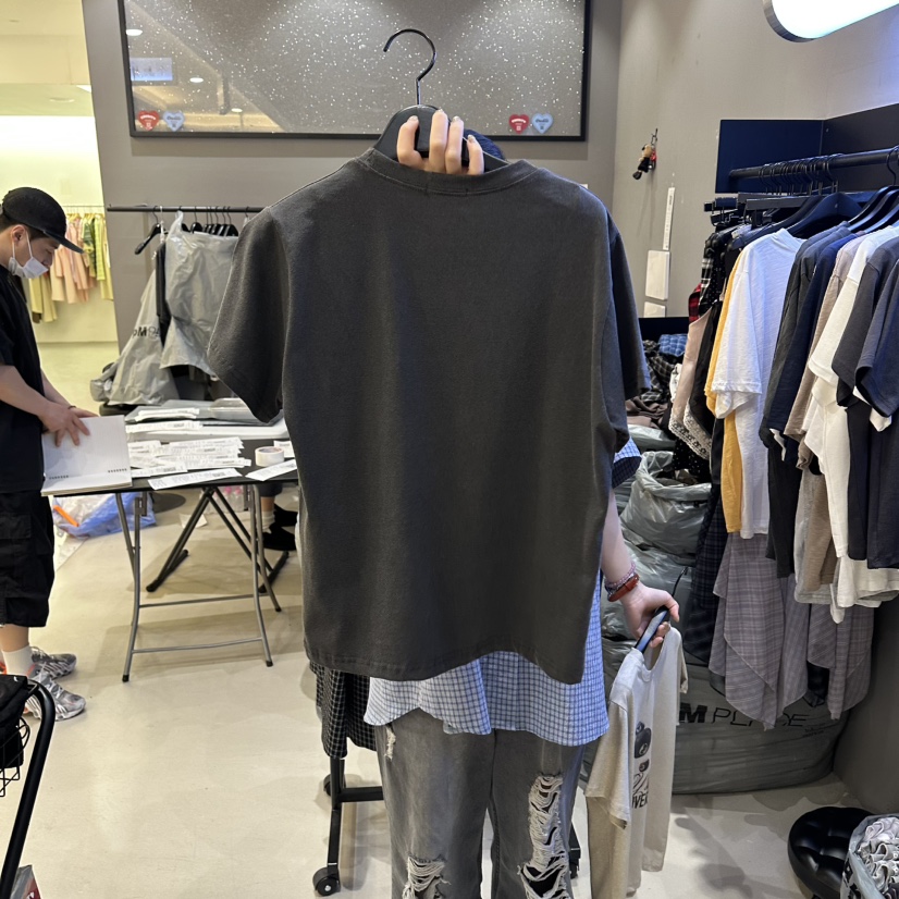 CREDITO東大門直郵女士新款推薦真品時尚26春夏熱賣T恤口袋CREDITOT恤