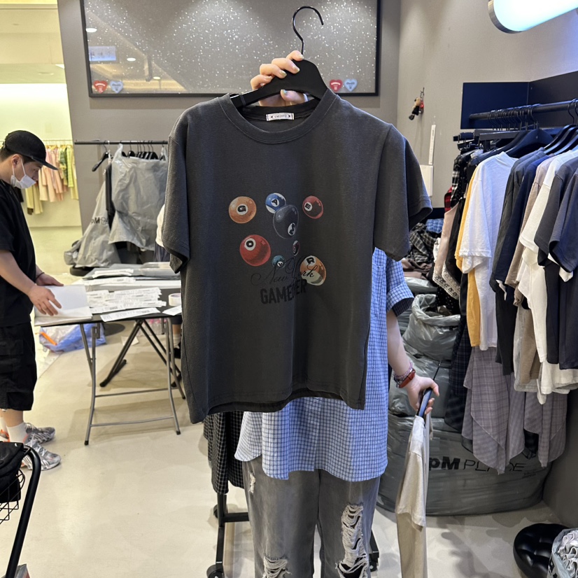 CREDITO東大門直郵女士新款推薦真品時尚26春夏熱賣T恤口袋CREDITOT恤圖色2