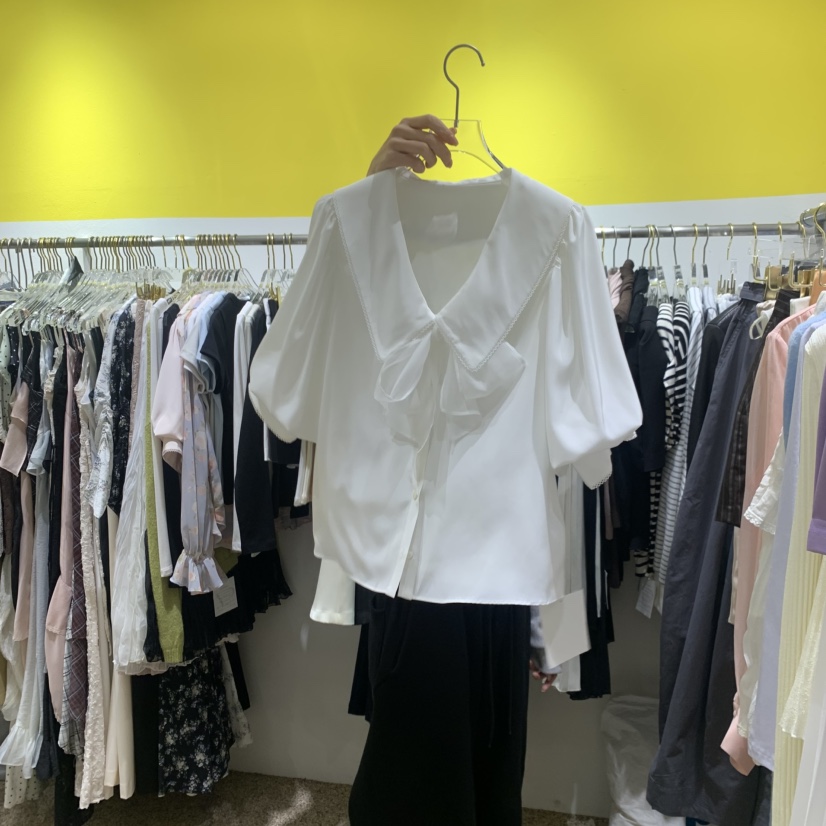 LE MASTERPLACE韓國直郵女士新款休閑人氣推薦襯衫蕾絲衫Le masterpiece襯衫/蕾絲衫圖色1