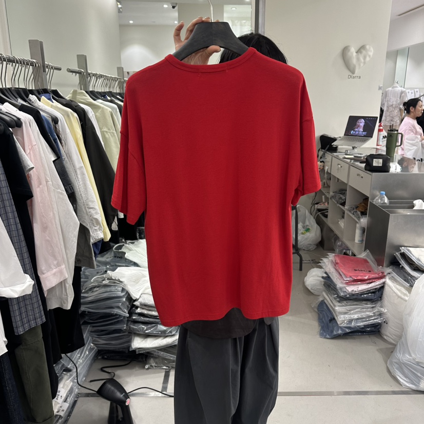 DIARRA韓國代購女士新品26春夏推薦26夏季休閑職業熱賣T恤DIARRAT恤