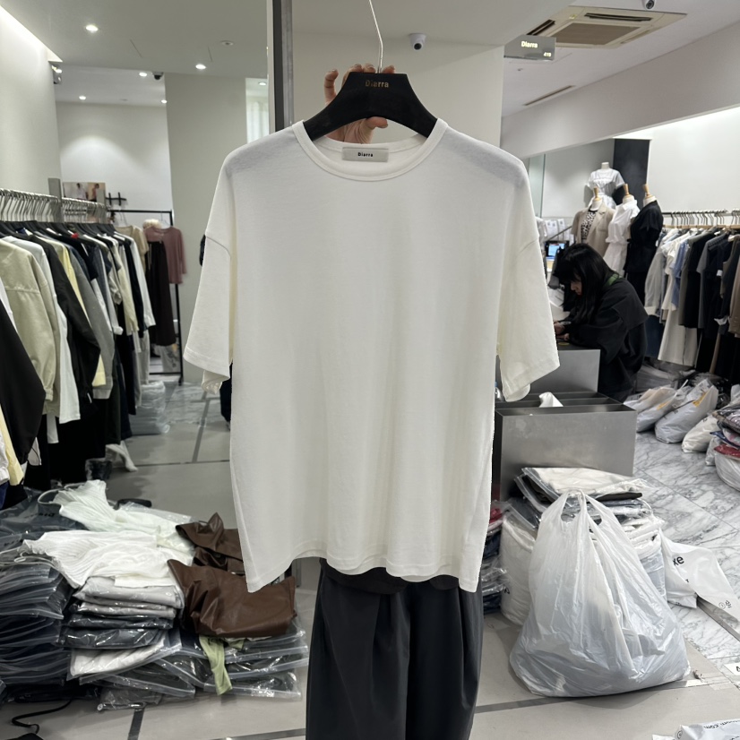 DIARRA韓國代購女士新品26春夏推薦26夏季休閑職業熱賣T恤DIARRAT恤圖色1