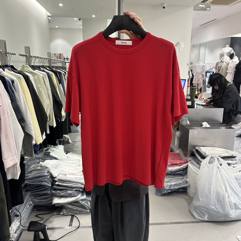 DIARRA韓國代購女士新品26春夏推薦26夏季休閑職業熱賣T恤DIARRAT恤圖色2