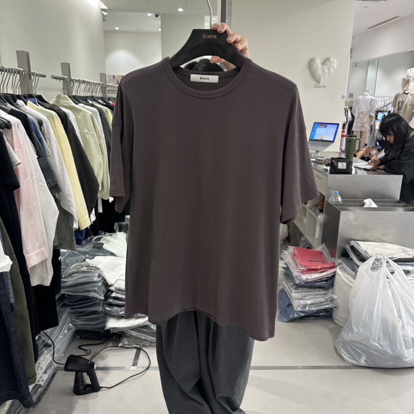 DIARRA韓國代購女士新品26春夏推薦26夏季休閑職業熱賣T恤DIARRAT恤圖色3