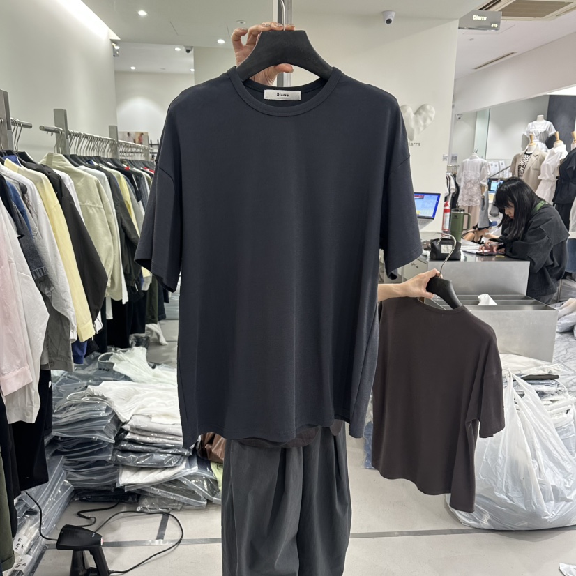 DIARRA韓國代購女士新品26春夏推薦26夏季休閑職業熱賣T恤DIARRAT恤圖色4