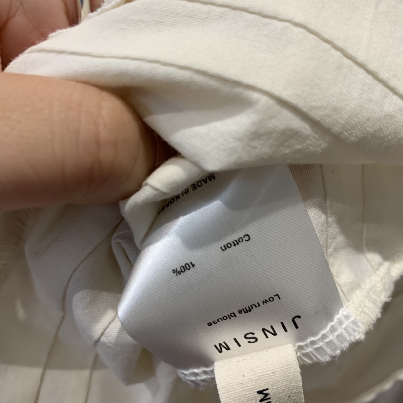 JINSIM韓國直郵實拍女士新品人氣職業休閑襯衫蕾絲衫荷葉邊JINSIM襯衫/蕾絲衫