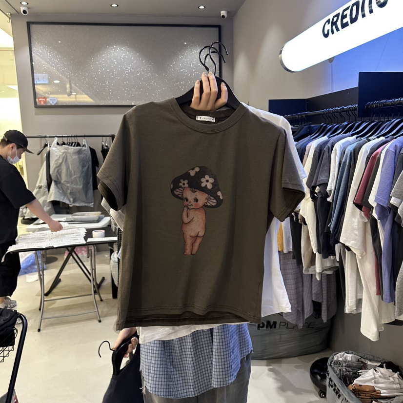 CREDITO韓國東大門代購女裝新款時尚休閑26夏季熱賣職業T恤CREDITOT恤圖色3