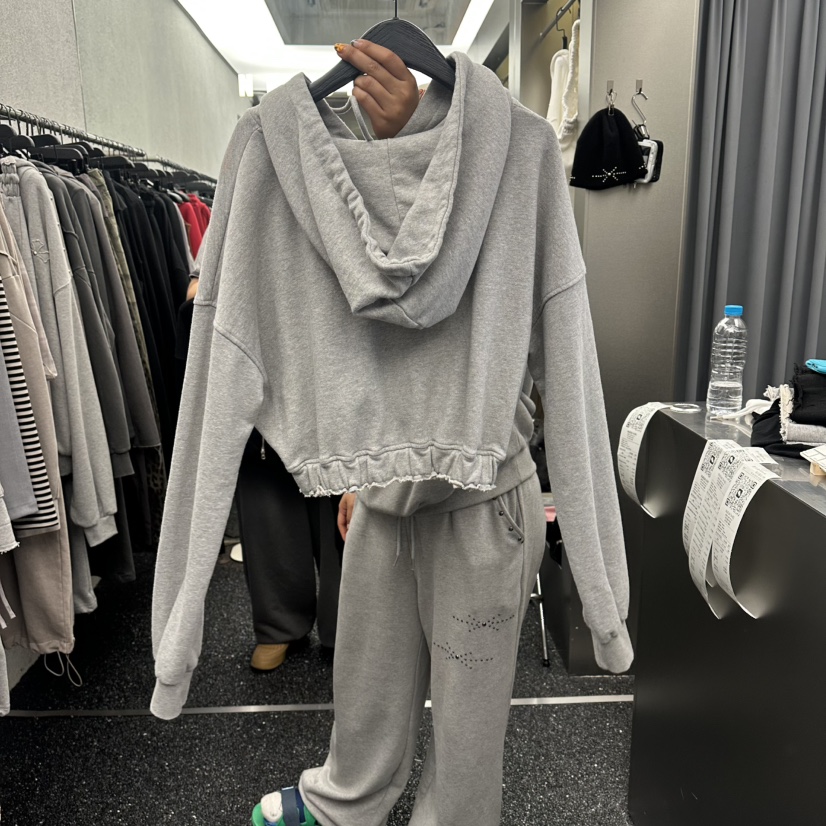 NUEUN韓國直郵女士新款時尚推薦職業26春夏夾克拉鏈連帽衫NUEUN/SEEOT夾克