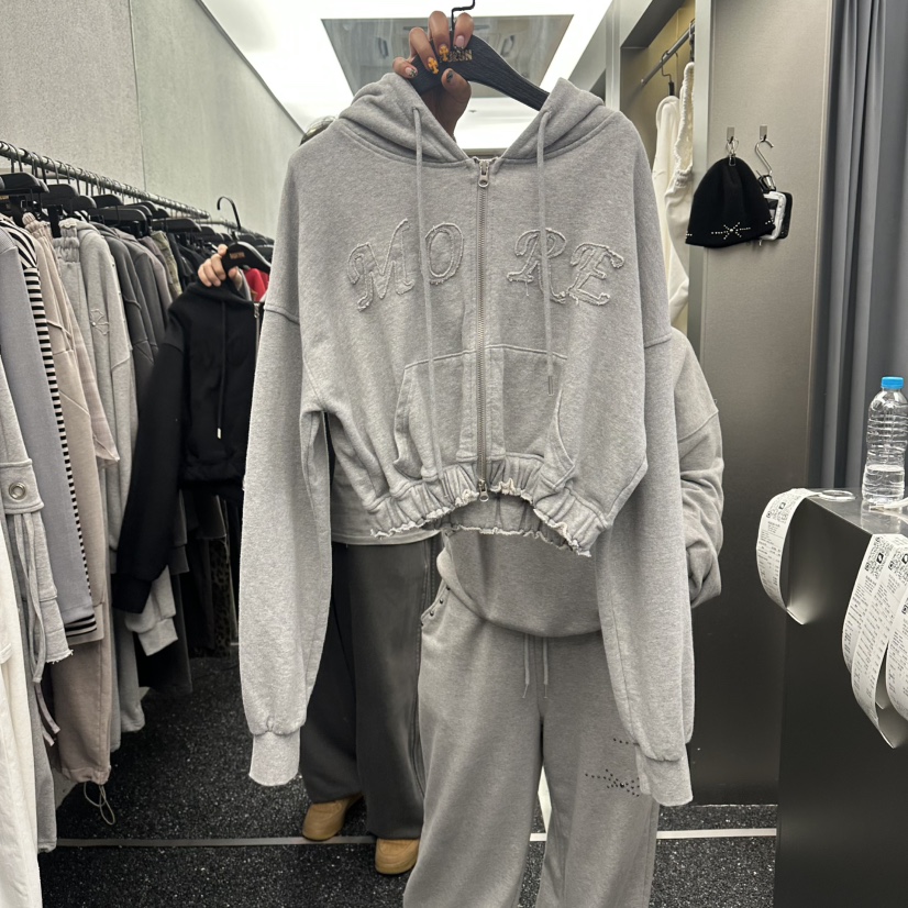 NUEUN韓國直郵女士新款時尚推薦職業26春夏夾克拉鏈連帽衫NUEUN/SEEOT夾克圖色1