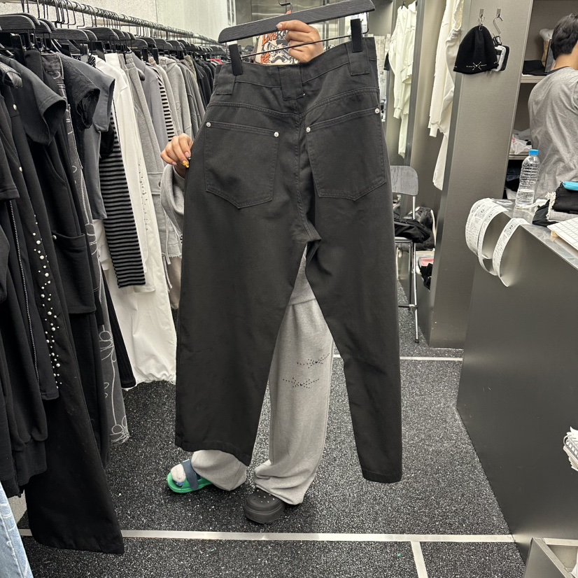 NUEUN韓國東大門代購女士新款26春夏時尚推薦休閑休閑褲水洗NUEUN/SEEOT休閑褲