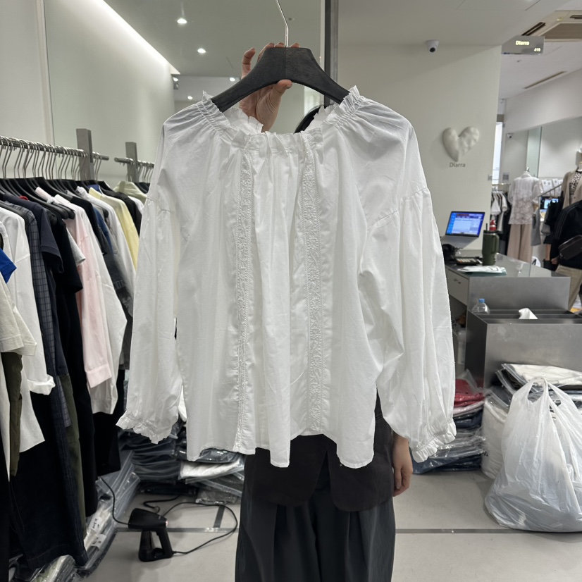 DIARRA韓國直郵實拍女裝新品人氣26夏季熱賣休閑襯衫蕾絲衫DIARRA襯衫/蕾絲衫