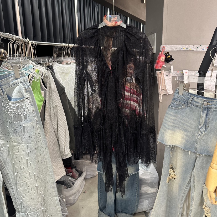 MOMAZU東大門代購女士新款真品休閑職業時尚襯衫蕾絲衫蕾絲MOMAZU襯衫/蕾絲衫圖色2