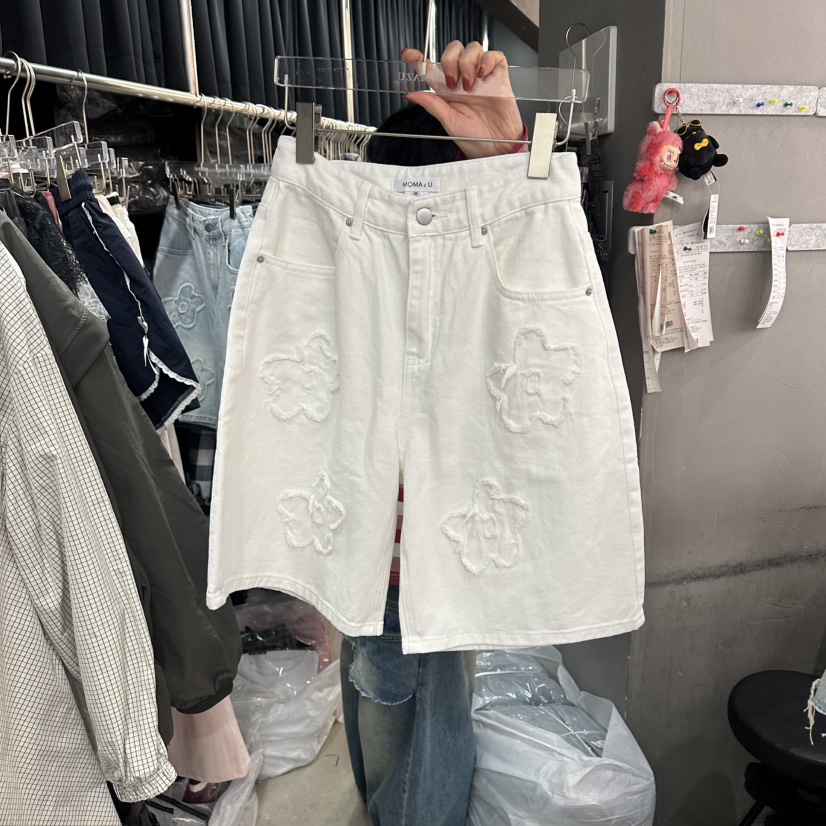 MOMAZU韓國東大門直郵女士新款休閑時尚26夏季熱賣短褲花朵MOMAZU短褲圖色1