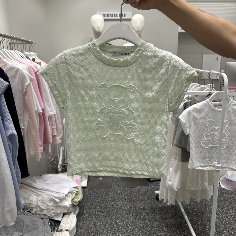 VINTAGE 888韓國東大門直郵女裝新品時尚職業26夏季26春夏T恤VINTAGE888/TRIPLE EIGHTT恤圖色2