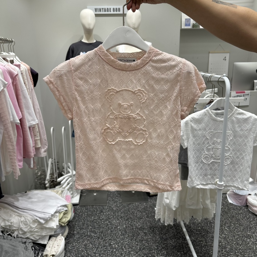 VINTAGE 888韓國東大門直郵女裝新品時尚職業26夏季26春夏T恤VINTAGE888/TRIPLE EIGHTT恤圖色3