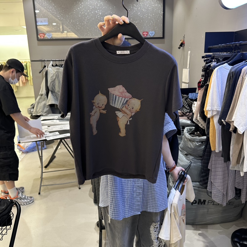 CREDITO韓國代購女裝新品職業時尚26春夏推薦熱賣人氣T恤CREDITOT恤圖色3