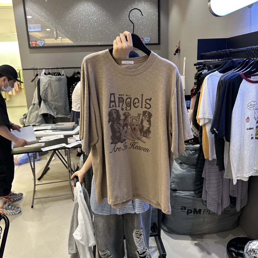 CREDITO韓國直郵女士新款休閑職業推薦人氣時尚熱賣26夏季T恤CREDITOT恤圖色2